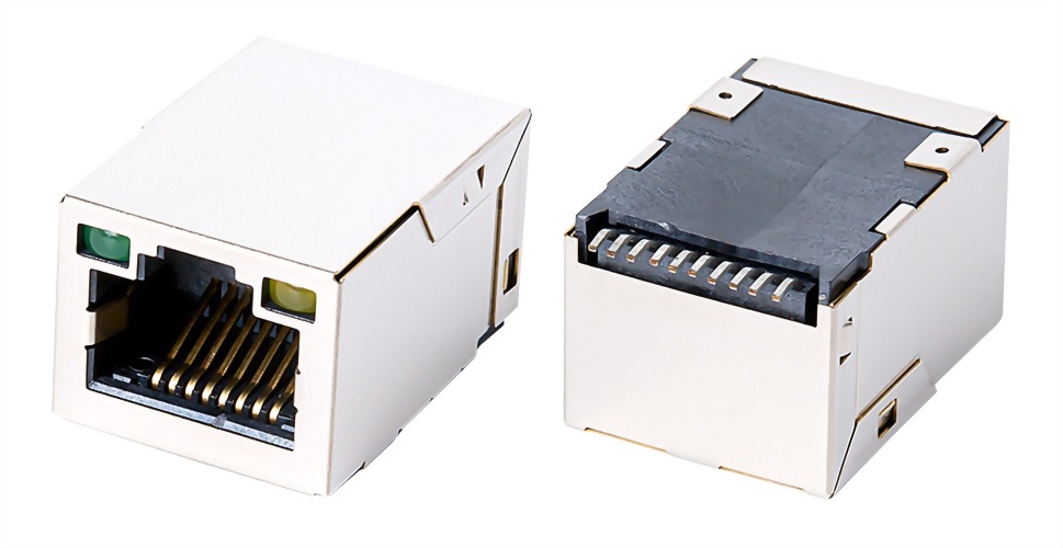 SMT RJ45插座帶LED燈 90度