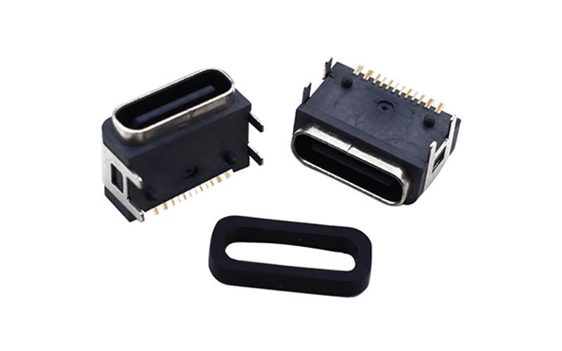 防水USB连接器 Type C 16Pin R/A SMT IP54