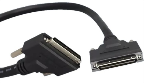 VHDCI线 68P 公头对公头 360度环焊EMI屏蔽