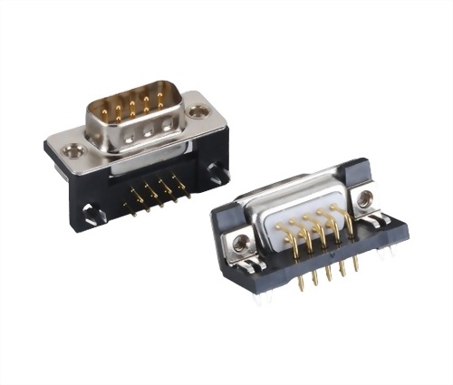 D-Sub連接器9Pin公座90度插板