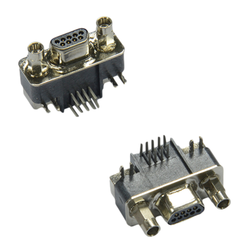 MICRO D-sub 9P彎插母座