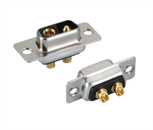 大電流組合型D-Sub連接器2Pin公座+母座