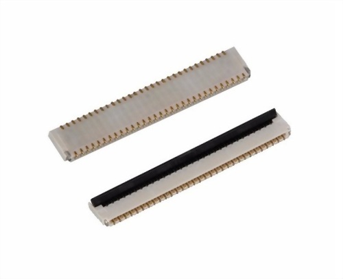 FFC/FPC連接器0.3mm SMD 90度 後掀蓋式 高度1.0mm