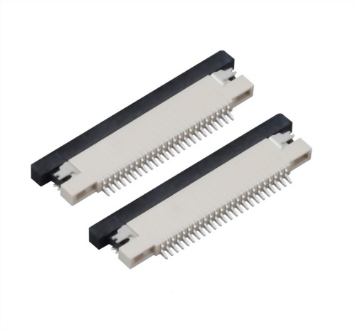 FFC/FPC連接器0.5mm ZIF SMD R/A 下接觸 抽屜式 高度1.2mm