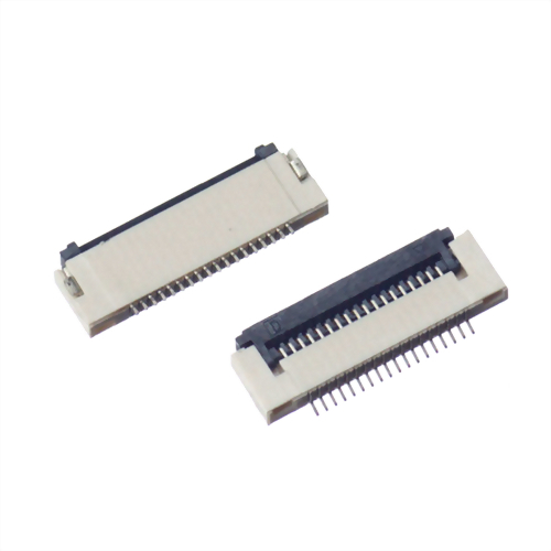 FFC/FPC連接器0.5mm ZIF SMD R/A 下接觸 抽屜式 高度1.5mm