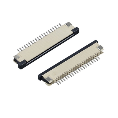 FFC/FPC連接器1.0mm ZIF SMD R/A 上接觸 抽屜式 高度2.5mm