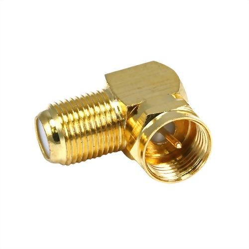 F-Type RF Coaxial Connector Adapter, Male to Female