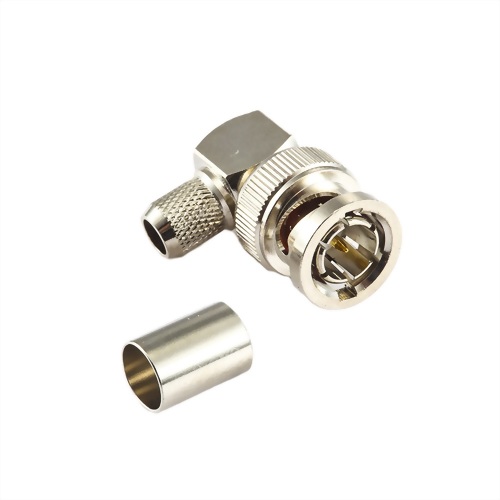BNC Connector for RG59/SYV75-4, RG59 Crimp Plug, 75Ω Straight Cable Solder Type