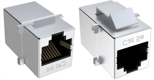 CAT5E RJ45 Keystone網路直通對接頭