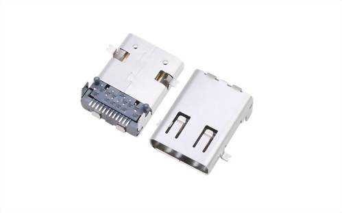 USB Type C gen 2 40Gbps 前貼後插24Pin H1.65