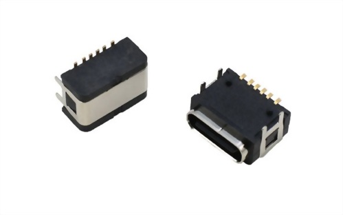 防水USB連接器 TYPE C 6 PIN SMT