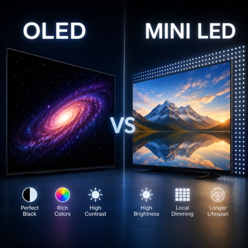 OLED 與 Mini LED 差異：哪一種比較適合你？
