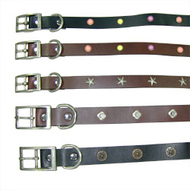 Fashion Leather Collar: Pet Collar Leash