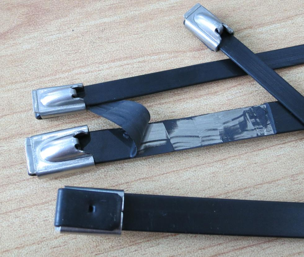 C16 不鏽鋼噴塑紮帶-自鎖式