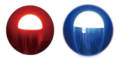 COB LED 鋁合金可調式燈泡 - 藍/紅