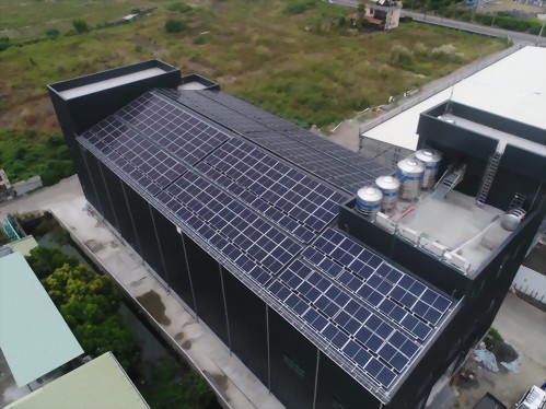 工廠屋頂太陽能板