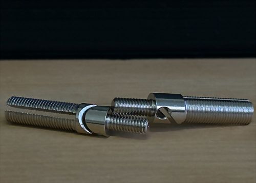 Double head positioning screw