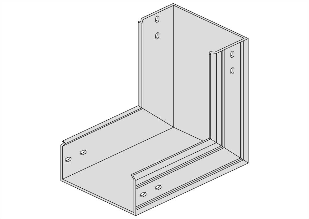 90°垂直上升日光燈線槽