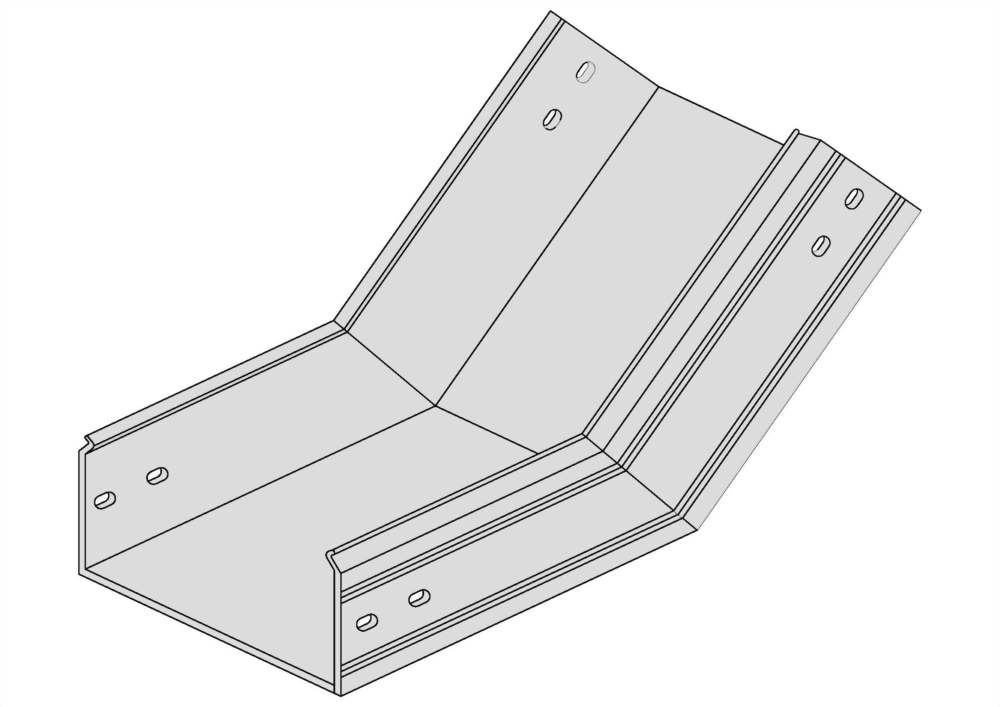 45°垂直上升日光燈線槽
