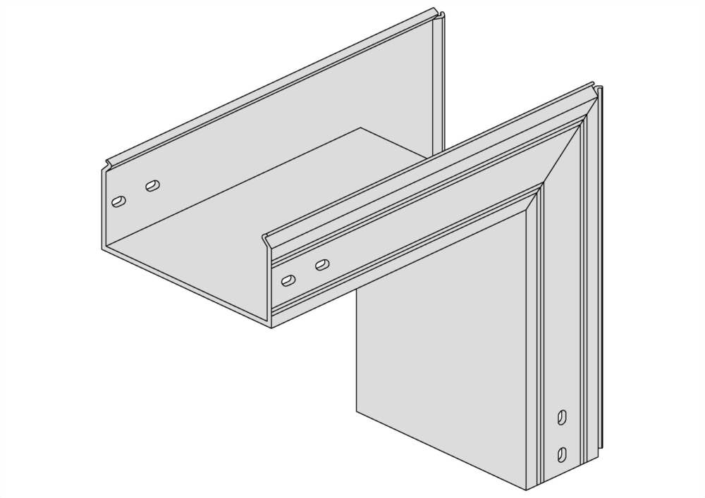 90°垂直下降日光燈線槽