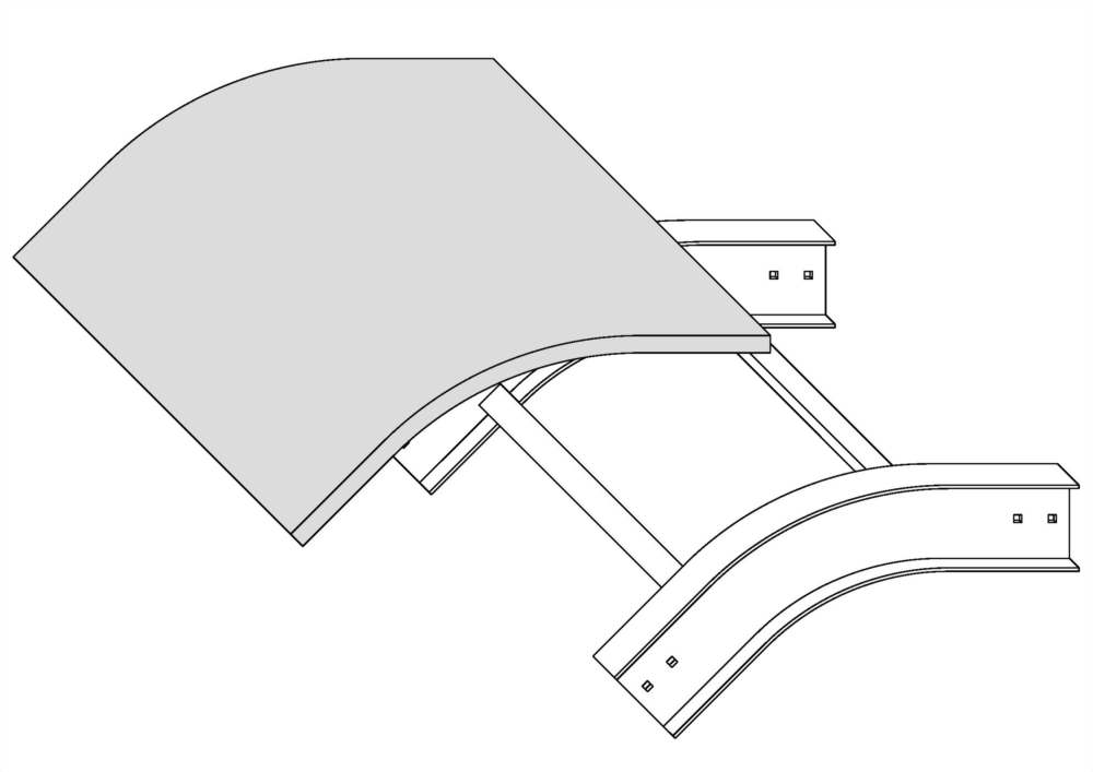 垂直下降45°彎接頭蓋板