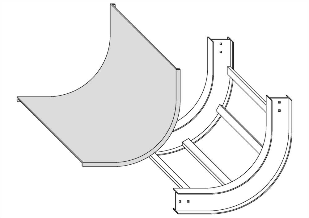 垂直上升90°彎接頭蓋板