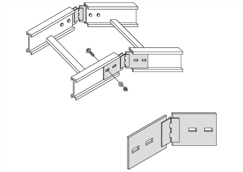 水平可調連接片
