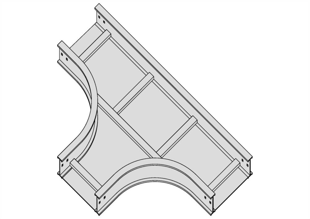 水平T型彎接頭+底板