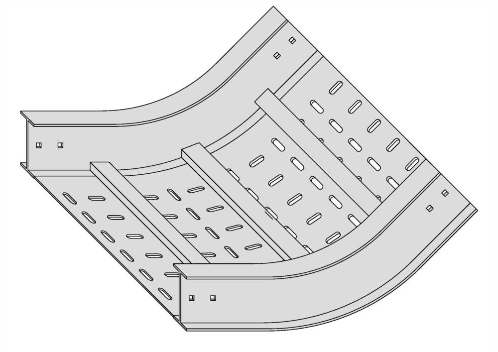 垂直上升45度彎接頭+通風底板