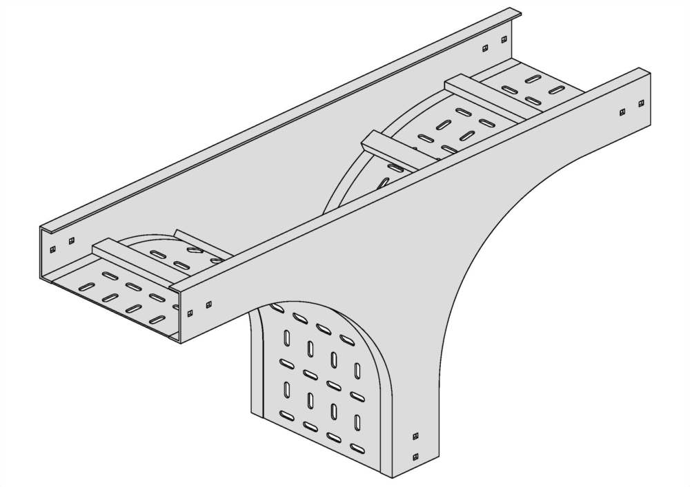 垂直T型彎接頭+通風底板