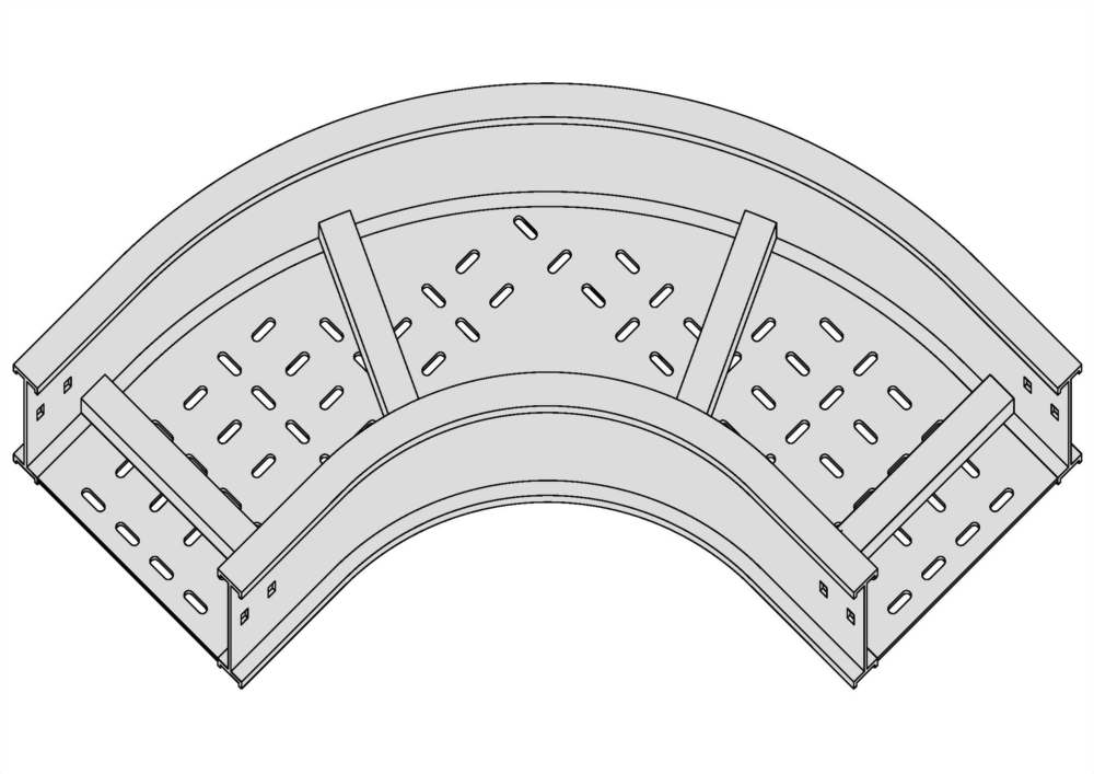 水平90度彎接頭+通風底板
