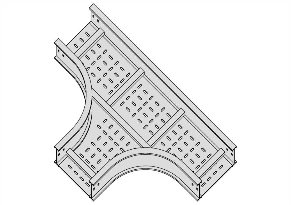 水平T型彎接頭+通風底板