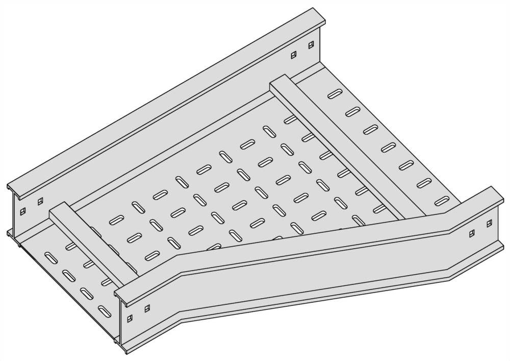 水平右縮型大小頭+通風底板