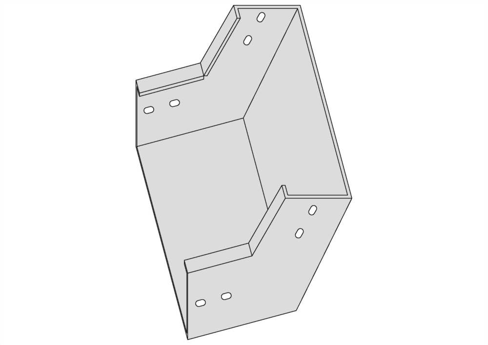 密閉型垂直上升45°彎接頭