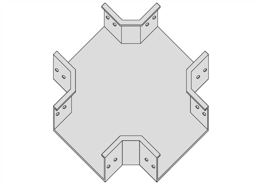 密閉型水平X型彎接頭