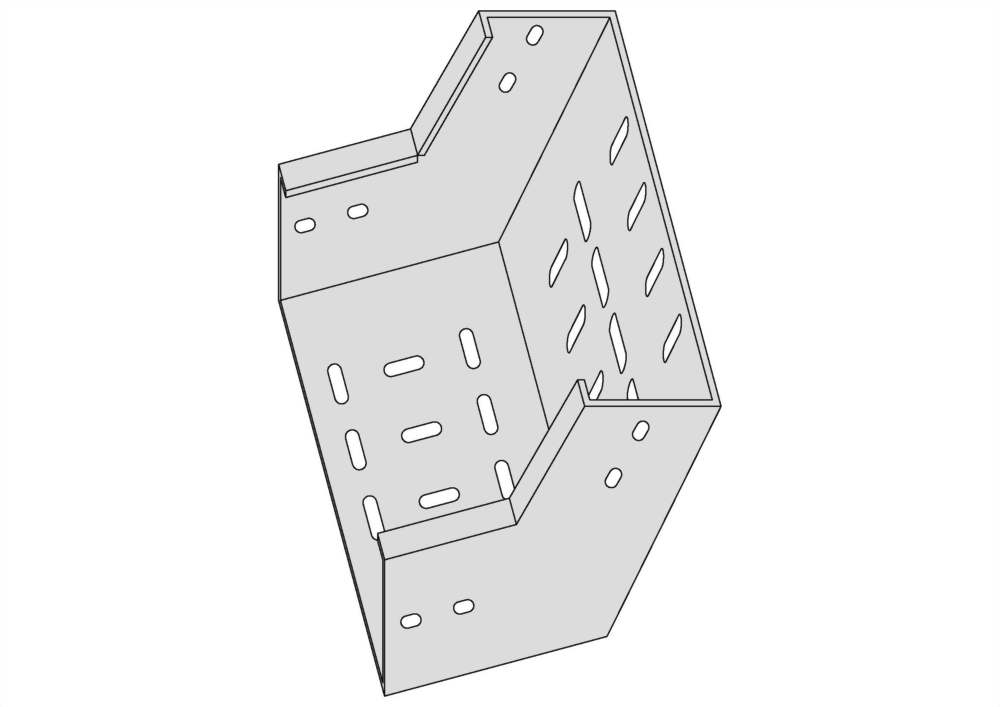 通風型垂直上升45°彎接頭