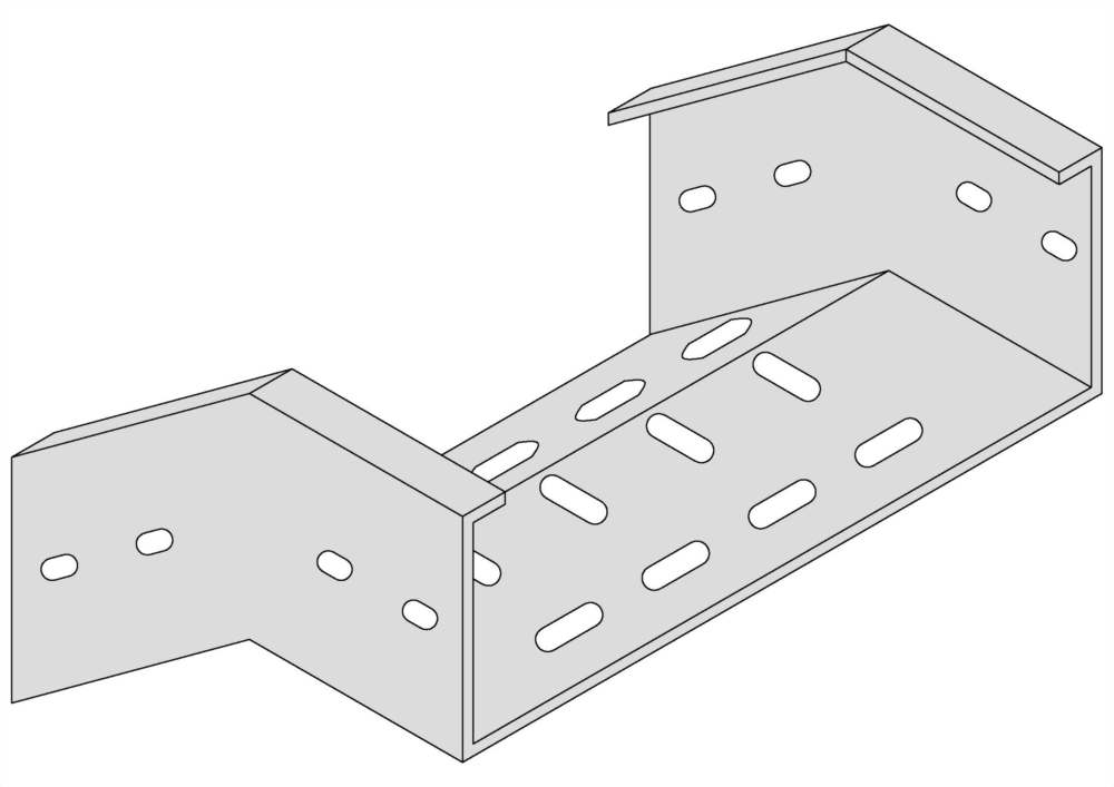 通風型垂直下降45°彎接頭