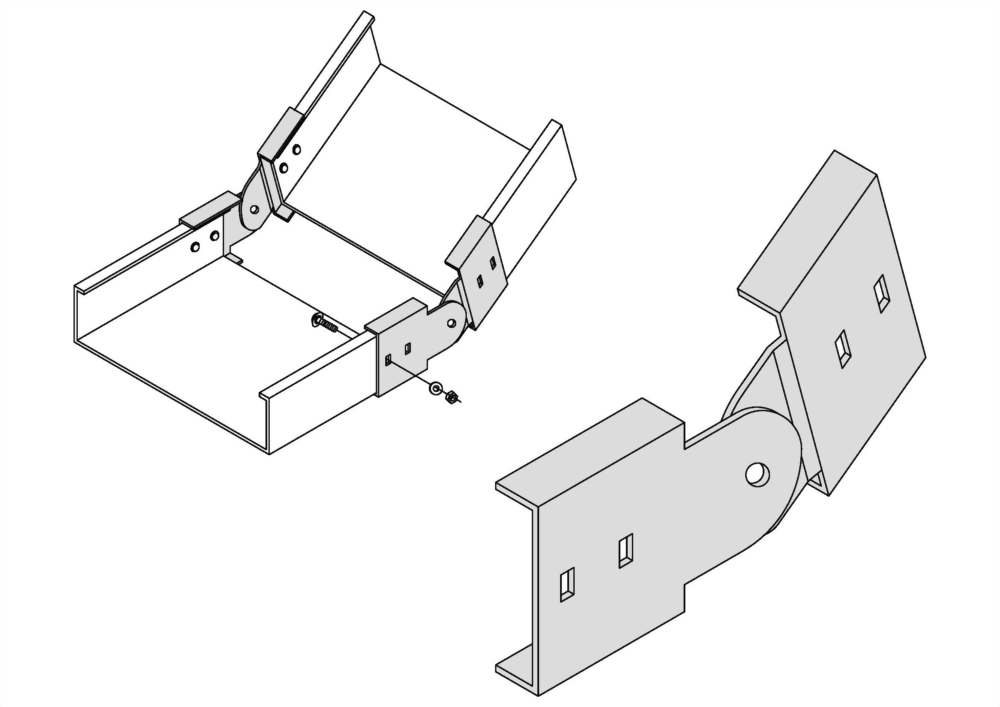 垂直可調連接片(ㄈ型)