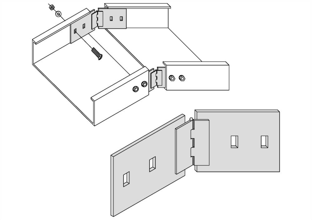 水平可調連接片