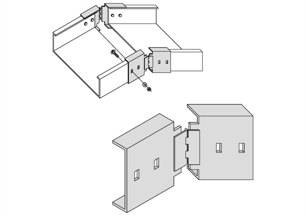 水平可調連接片(ㄈ型)