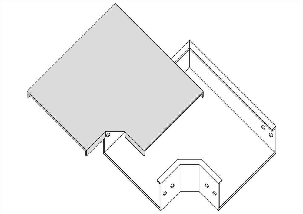 水平90度彎接頭蓋板