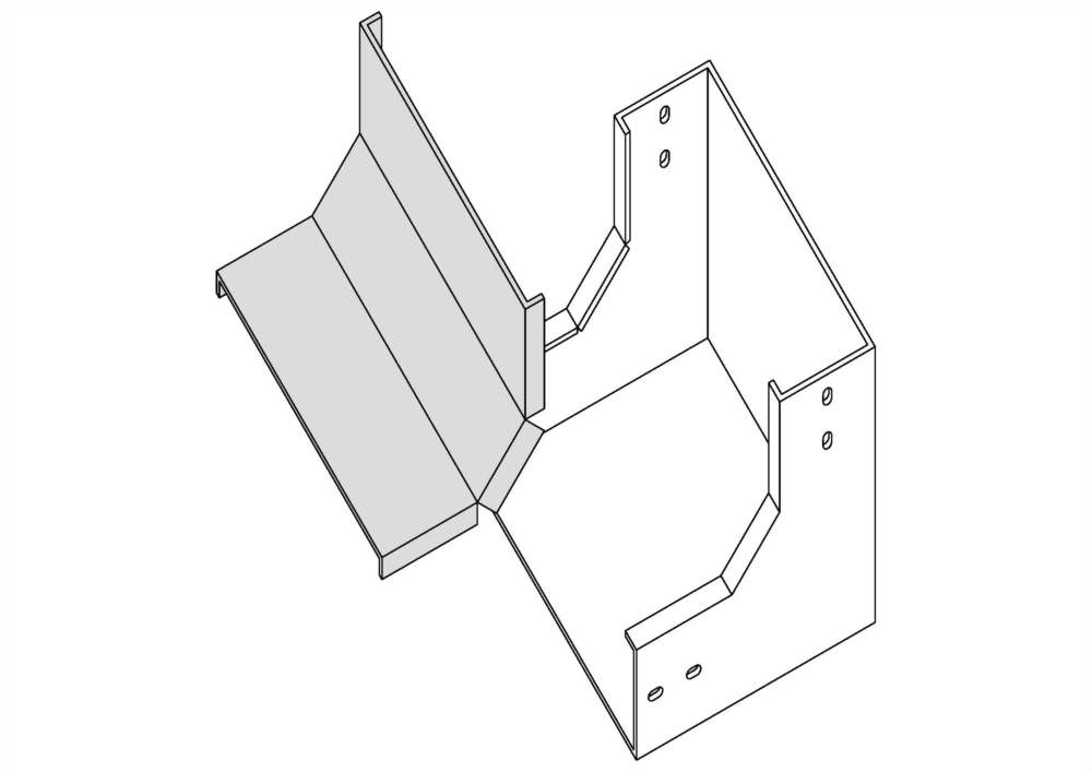 垂直上升90°彎接頭蓋板