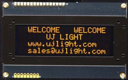 UJ Light  20*4 character OLED ,Built-in font library