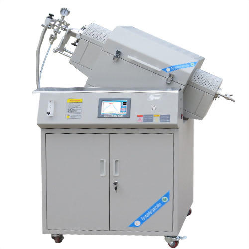 Vacuum heat treatment furnace (atmosphere controllable swing and rotation type) 1200℃