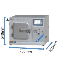 Large capacity tubular furnace (controlled vacuum atmosphere type)