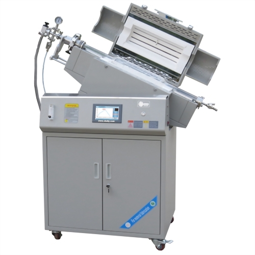 Vacuum heat treatment furnace (atmosphere controllable rotation type)