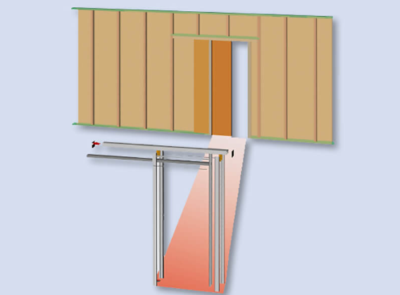 義大利VILLES 雙向緩衝拉門V68