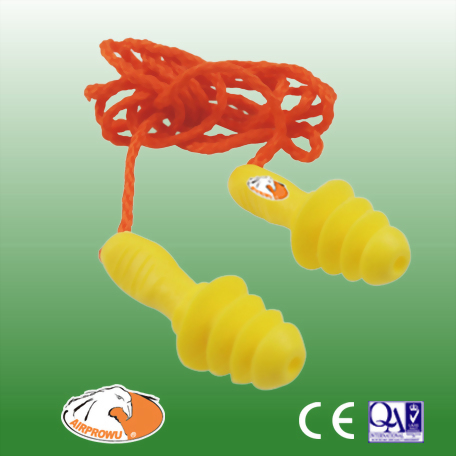 Four flange corded ear plugs