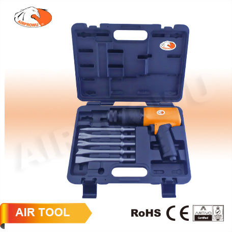190mm Vibro-Reduced Long Barrel Air Hammer Kit (7 pcs)