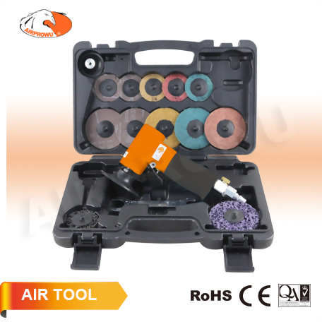 Air Angle Sander Kit w/ 14 pcs Pad